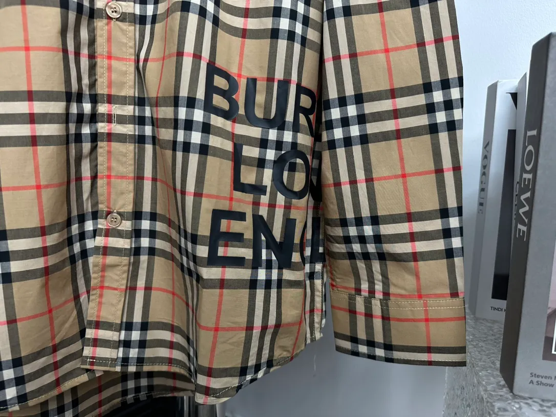 【Burberry】 100% / BURBERRY LONDON ENGLAND bbr logo logo Same Style Sizes：Xs-L